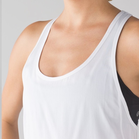 🤍⏫️Lululemon White Classic Principle Tank Top - Picture 5 of 9